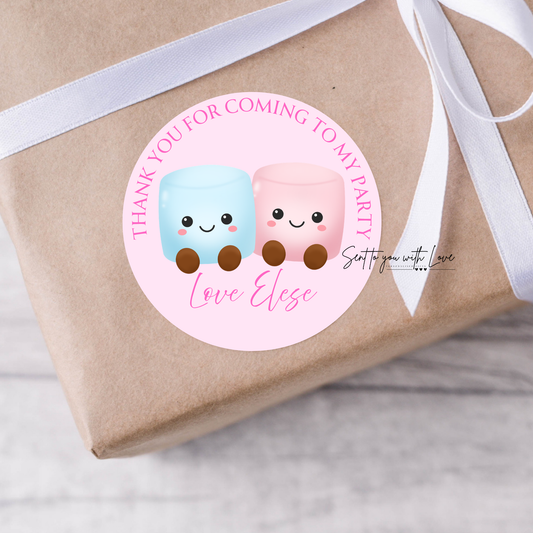Personalised Jelly Cat Inspired Birthday Stickers-Custom Name Party Bags Stickers (24 per Sheet)