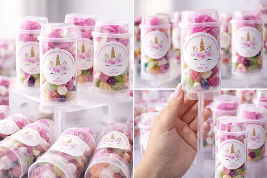 Sweet Push Pops Personalised Party Favours